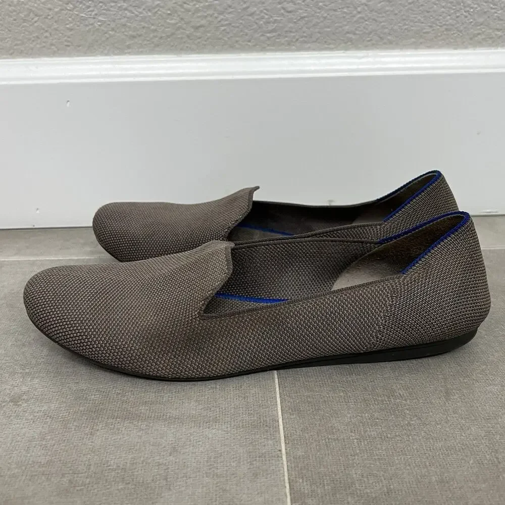 Rothy’s The Loafer Mocha Brown Womens 8.5 Slip On Loafers Flats Shoes